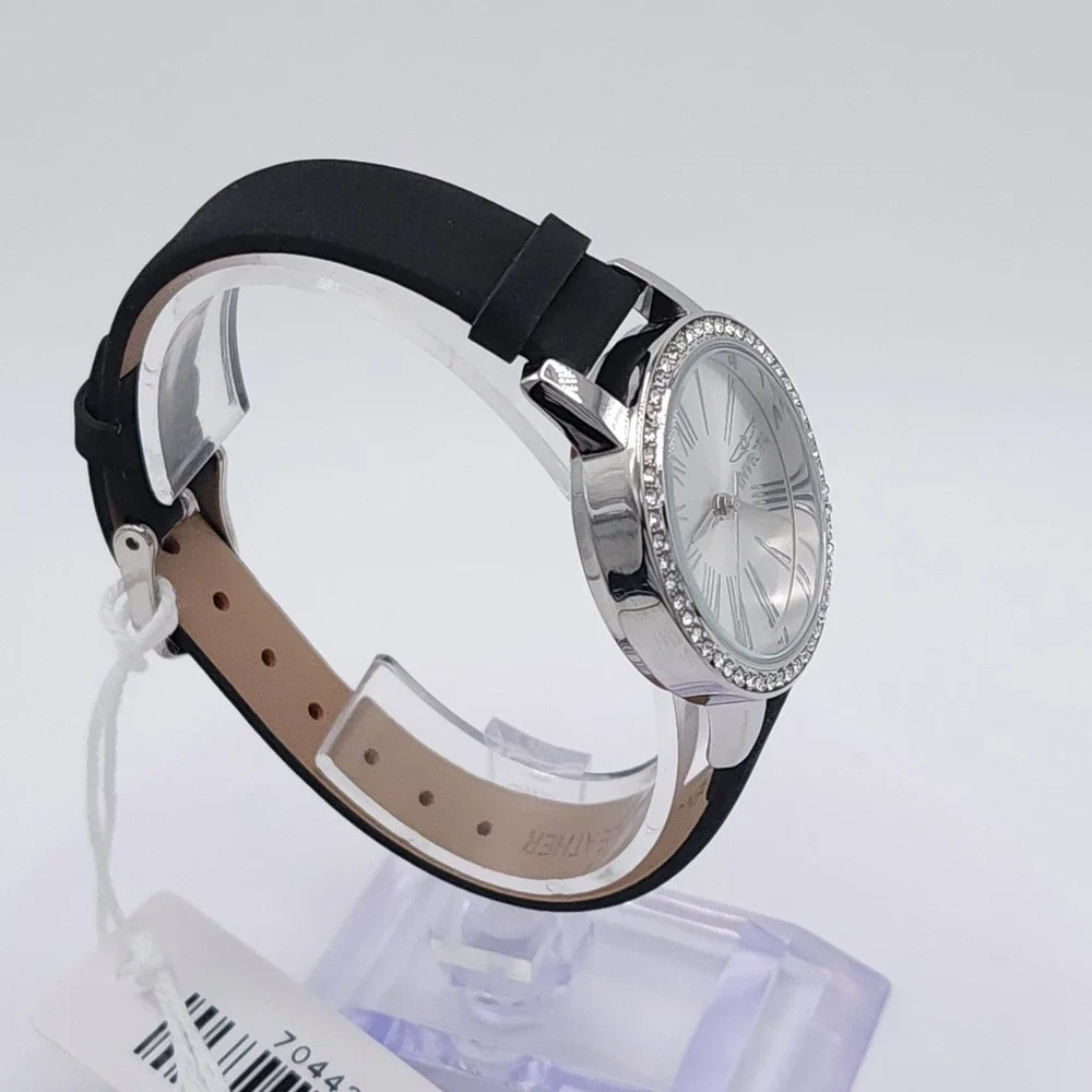 Invicta Celestial Ethera 70442 Women's Watch Silver Black Leather 31mm New